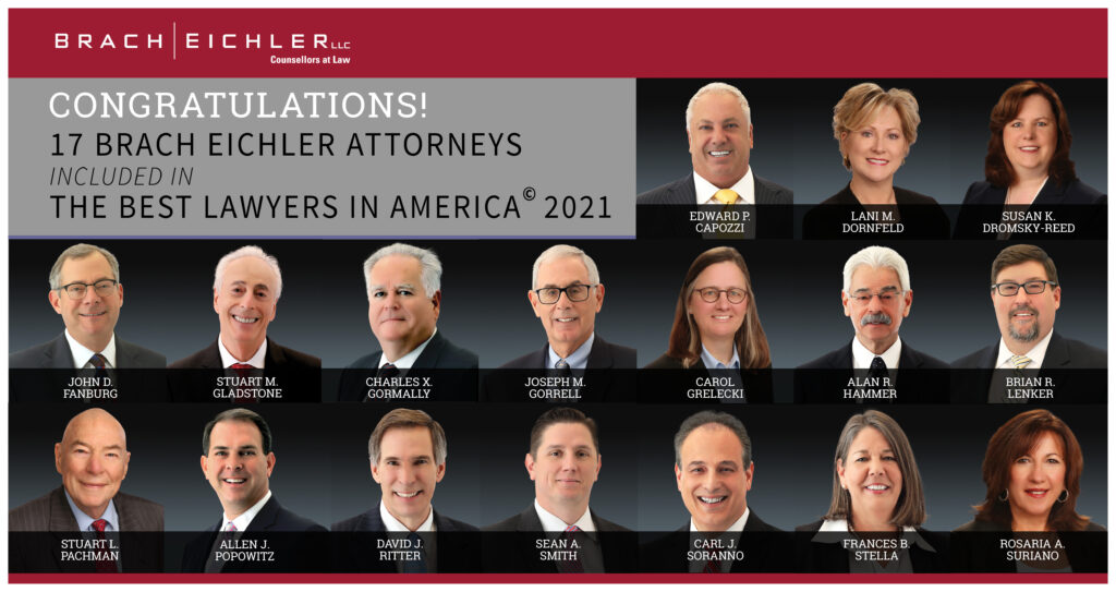Seventeen Brach Eichler Attorneys Included in The Best Lawyers in