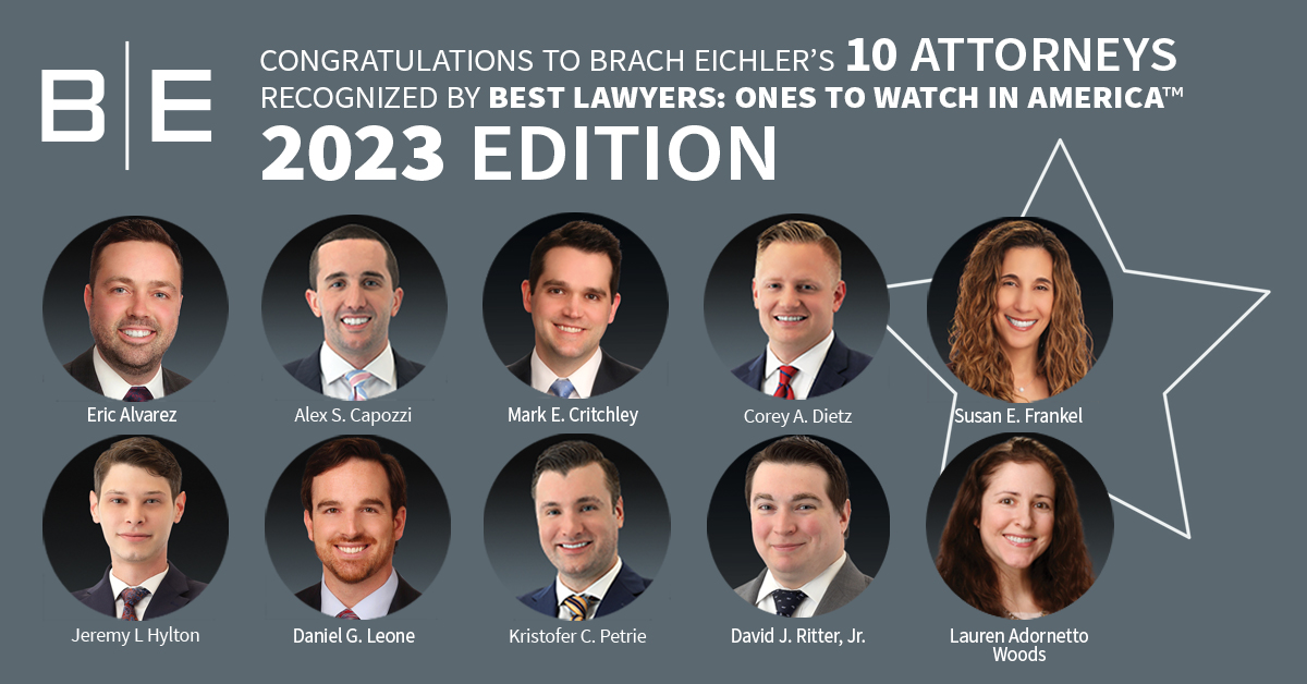 Best Lawyers: Ones to Watch 2023 - Brach Eichler