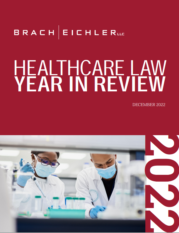 Healthcare Law Update - December 2022 - Year In Review - Brach Eichler