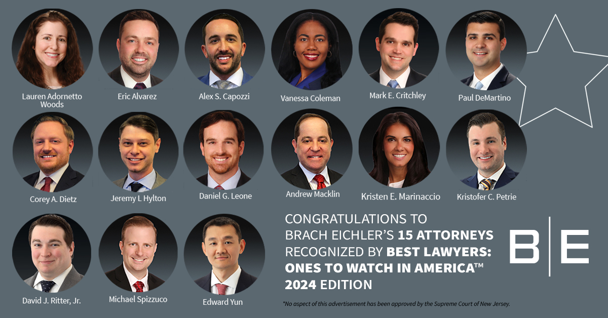 Best Lawyers "Ones To Watch" 2024 - Brach Eichler