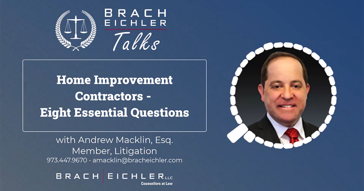[Podcast] Home Improvement Contractors – Eight Essential Questions with Andrew Macklin