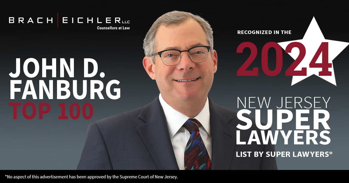 John D. Fanburg Has Been Included in the 2024 New Jersey "Super Lawyers Top 100" List