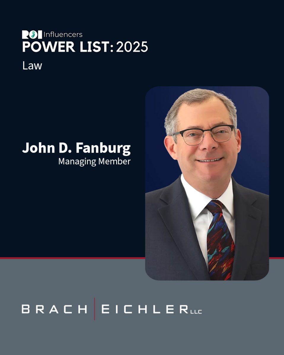 John Fanburg Named to the "ROI Influencers Power List: 2025" list for Law - Brach Eichler