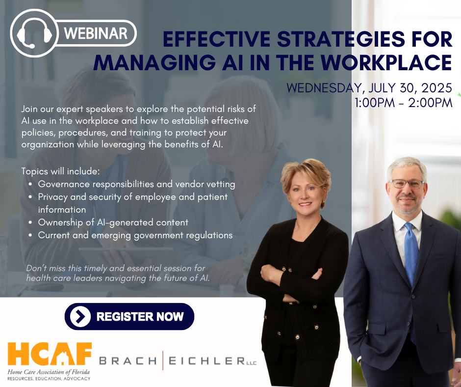 Effective Strategies for Managing AI in the Workplace: A Webinar for Health Care Leaders