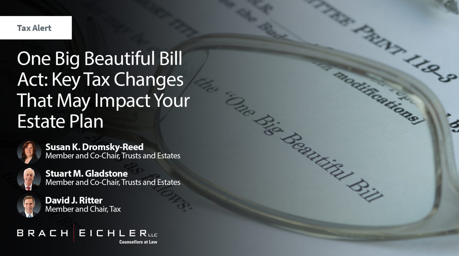 One Big Beautiful Bill Act: Key Tax Changes That May Impact Your Estate ...