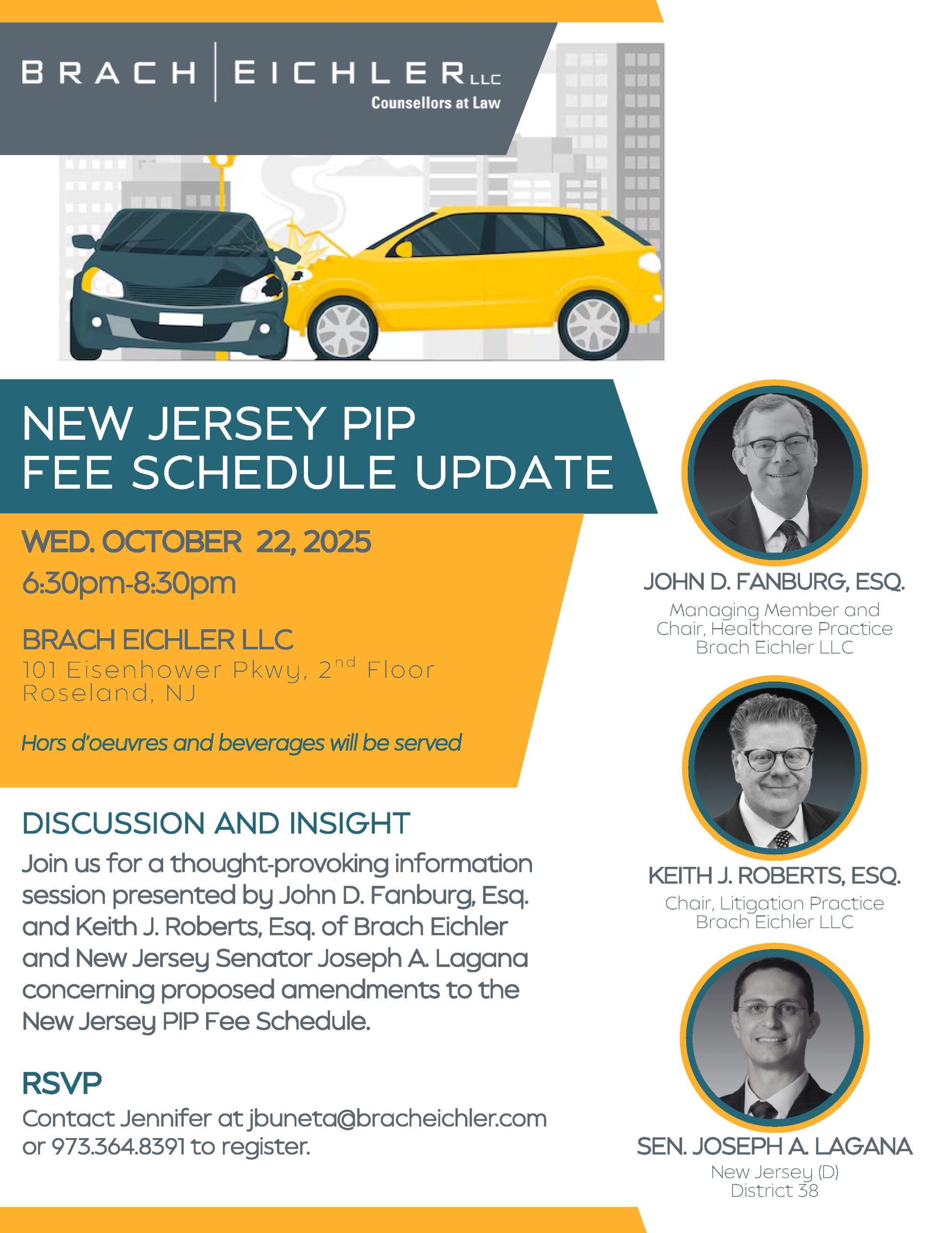 New Jersey PIP Fee Schedule | Brach Eichler LLC New Jersey PIP Fee Schedule