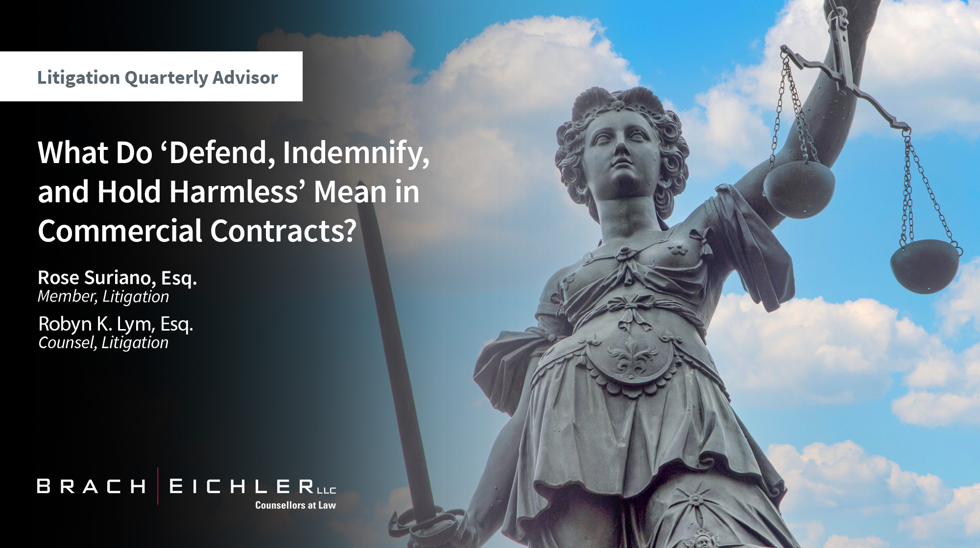 What Do ‘Defend, Indemnify, and Hold Harmless’ Mean in Commercial Contracts? - Brach Eichler | Brach Eichler LLC What Do ‘Defend, Indemnify, and Hold Harmless’ Mean in Commercial Contracts? - Brach Eichler