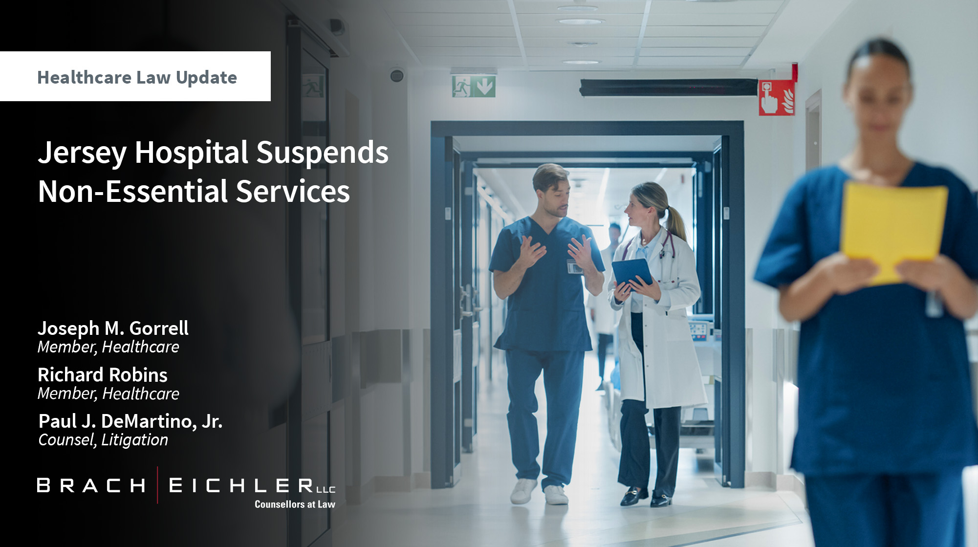 Jersey City Hospital Suspends Non-Essential Services - Healthcare Law Update - November 2025 - Brach Eichler