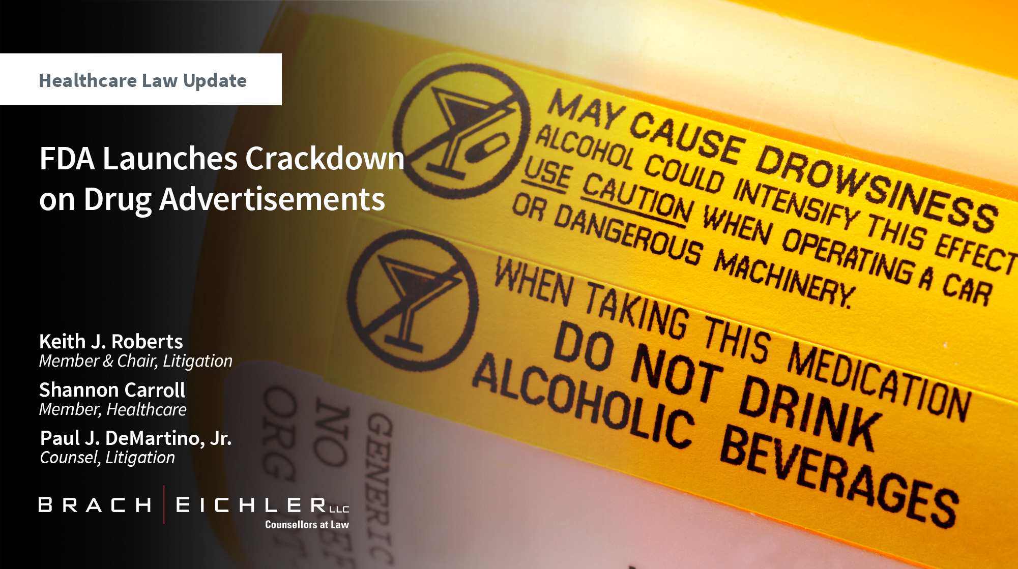 FDA Launches Crackdown on Drug Advertisements - Healthcare Law Update - November 2025 - Brach Eichler