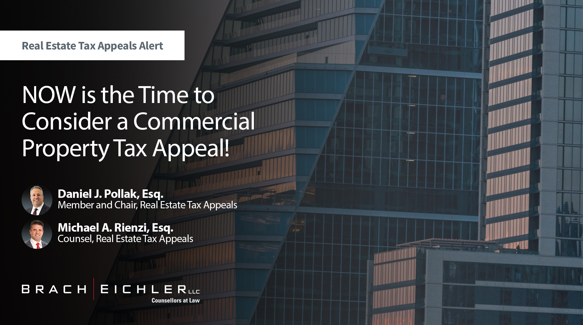 NOW is the Time to Consider a Commercial Property Tax Appeal! - Real Estate Tax Appeals Alert - February 2026 - Brach Eichler