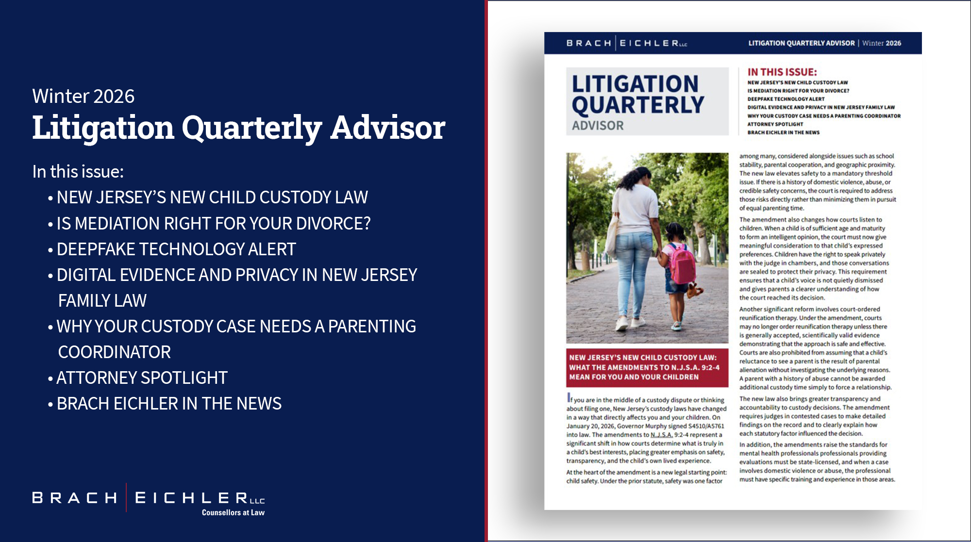 Litigation Quarterly Advisor - Winter 2026 - Brach Eichler