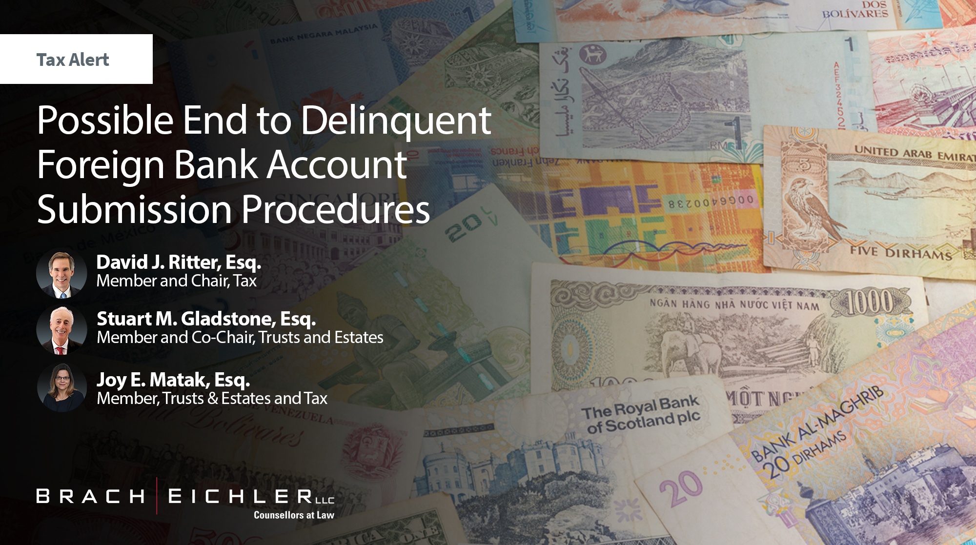 Possible End to Delinquent Foreign Bank Account Submission Procedures - Tax Alert - August 2026 - Brach Eichler