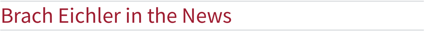 Healthcare Law Update – Brach Eichler In The News – September 2026 – Brach Eichler Healthcare Law Update - Brach Eichler In The News - September 2026 - Brach Eichler